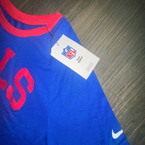 Nike NFL BUFFALO BILLS womens Blue Long Sleeve Shirt with Red Accents Medium - Picture 3 of 4